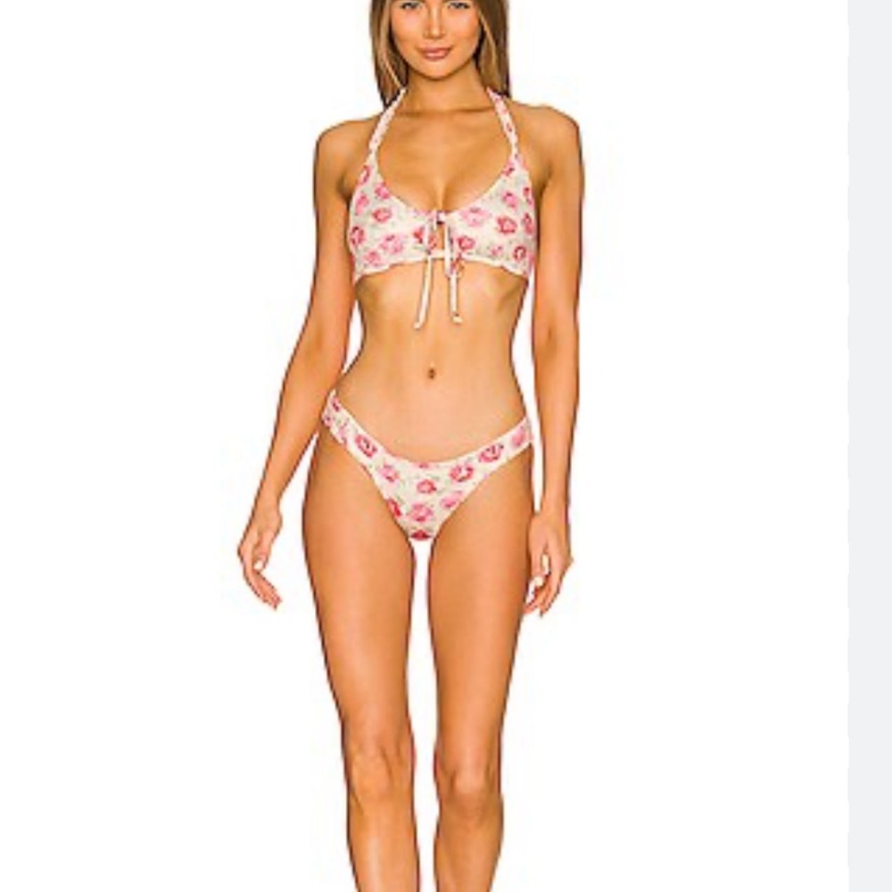LoveShackFancy Floral Bikini Set